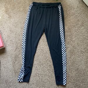 Shein checker print leggings